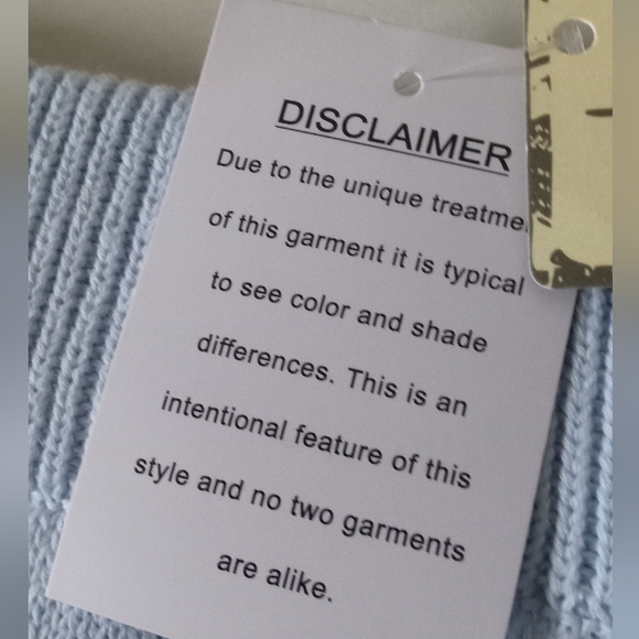 Vintage Havana Crocheted Panel Blue & White Retro Bodycon Sweater Skirt- Size: M - Picture 4 of 6